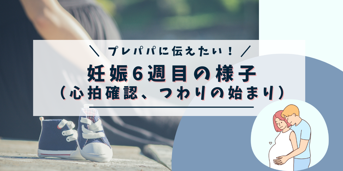 プレパパに伝えたい！妊娠6週目の様子（心拍確認、つわりの始まり）