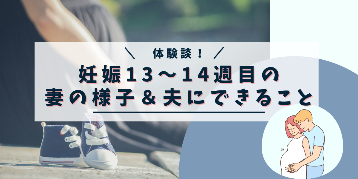 夫からみた妊娠13～14週目の妻の様子＆夫にできること