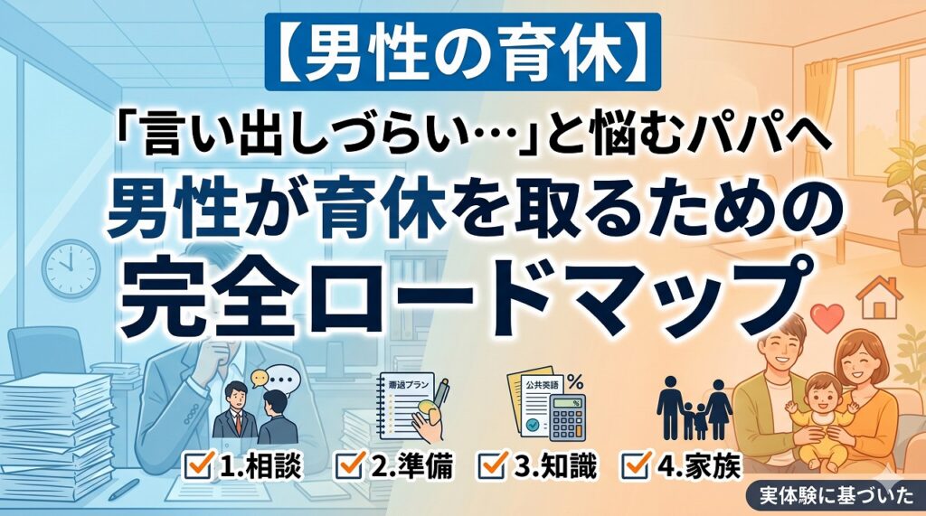 【男性の育休】「言い出しづらい…」と悩むパパへ　男性が育休を取るための完全ロードマップ